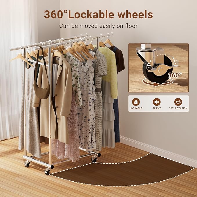 TigerParty Double Rods Clothes Rack - Image 6