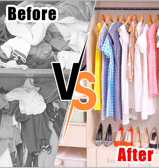 Closet Rod Closet Clothes Rack Hanger Bar Wall Mount, Adjustable Shower Curtain - Image 2