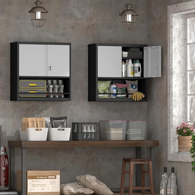 Locking Cabinet, Metal Garage Storage Cabinets - Image 2
