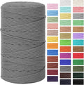 Macrame Cord 3mm x 164yd | 100% Natural Cotton Macrame Rope | 4 Strand Twisted by MacraBoho