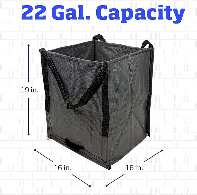 DURASACK Heavy Duty Storage Tote Bag 22-Gallon Rugged Woven Polypropylene - Image 7