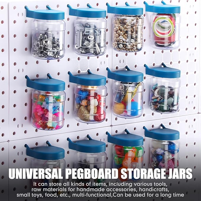 Unittype 20 Set Pegboard Organizer Accessories Peg Boards Jars - Image 2