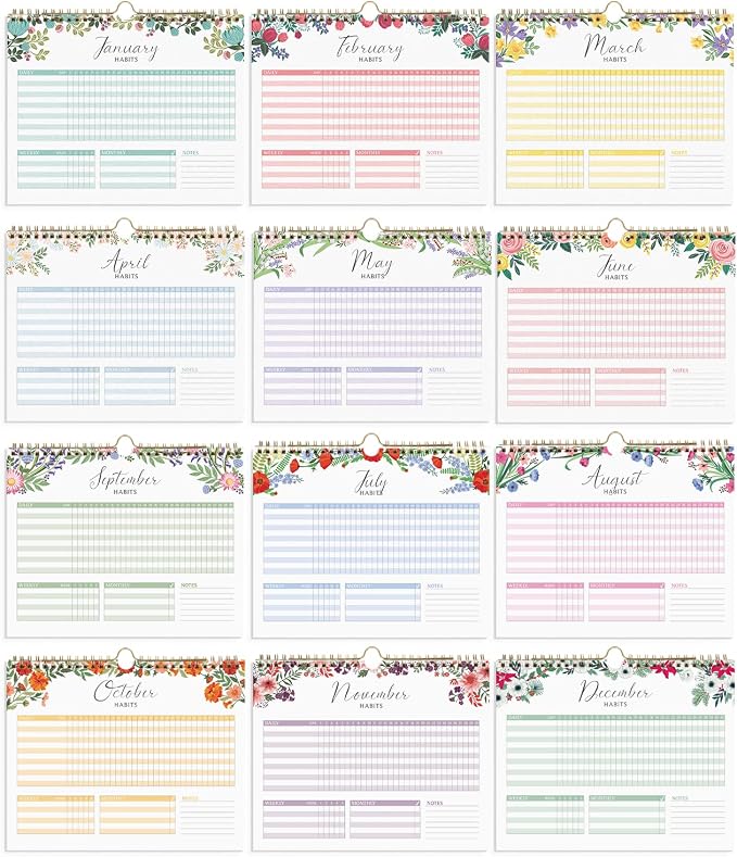 S&O Floral Habit Tracker Calendar - Image 2