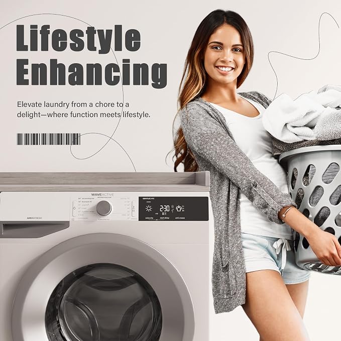 54"×27.5"×2" Foldable Washer Dryer Countertop, Solid Wood Laundry Storage Shelf - Image 5