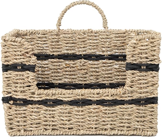 Handmade Seagrass Woven Hanging Basket - Image 8