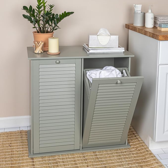 Household Essentials Tilt-out Cabinet Laundry Sorter - Image 4