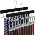 TOPIA HANGER 2 Pack 2 in 1 Belt Tie Hanger by TOPIAHANGER
