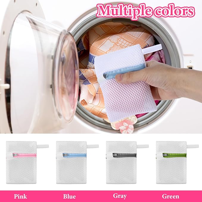 4 Pcs Small Mesh Laundry Bags - Image 4