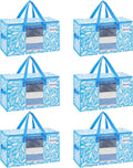VENO 6 Pack Moving Bags, Storage Bins by Veno