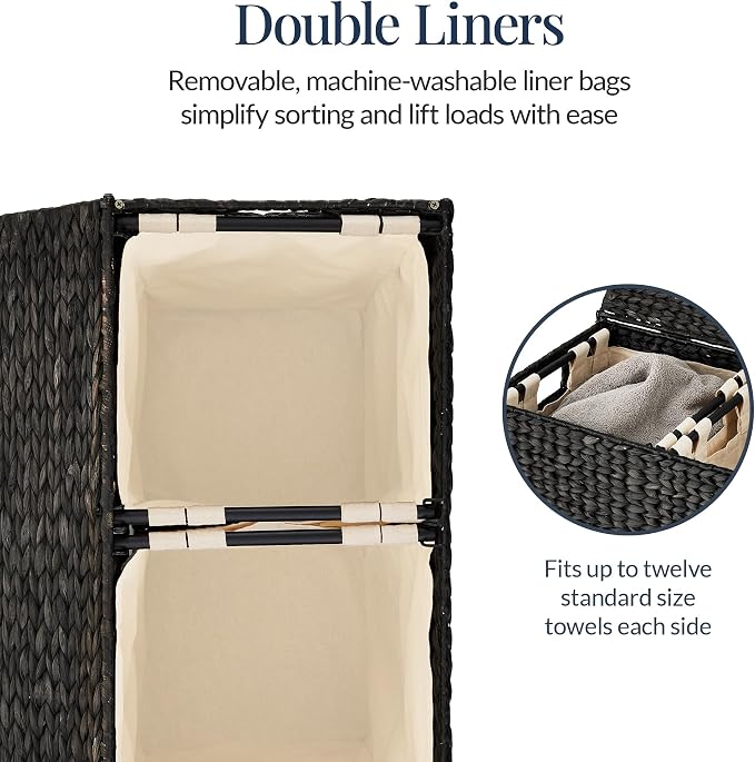 Best Choice Products Large Double Laundry Hamper - Image 5