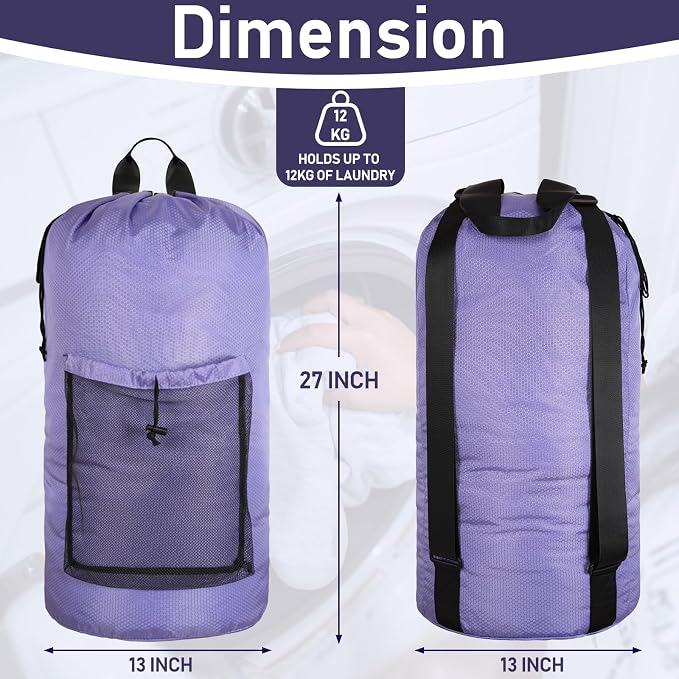 Laundry Bag Backpack Large Travel Laundry Bag - Image 2