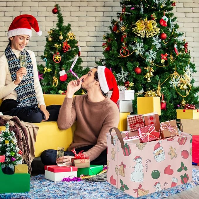 Rectangular Christmas tree Basket, Nursery Hamper, Waterproof and foldable - Image 2