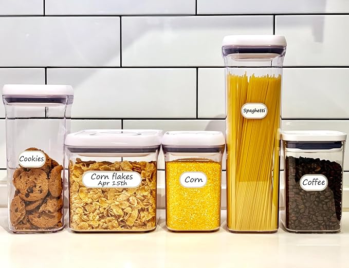 Waterproof Kitchen Labels for OXO POP Food Storage Containers and Home - Image 4