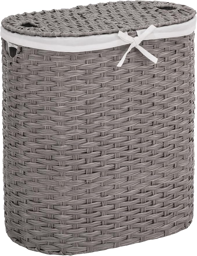 Seville Classics Premium Handwoven Portable Laundry Bin Basket by SevilleClassics