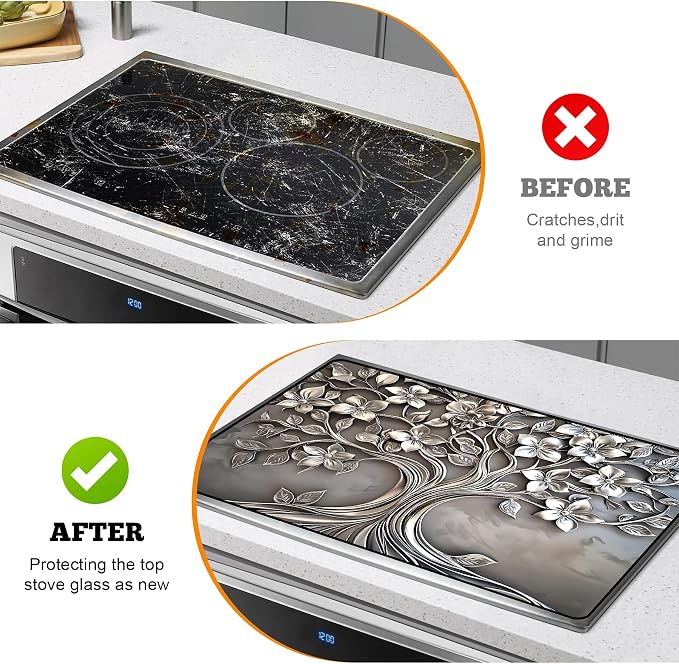 Multi-Design Stove Top Cover for Glass/Electric Stoves - Image 5