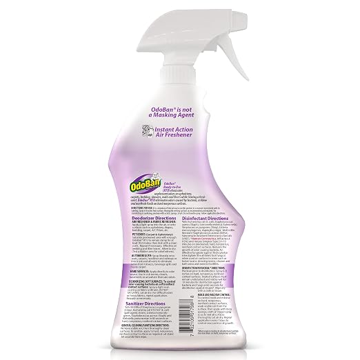 OdoBan Ready-to-Use Disinfectant and Odor Eliminator, Made in the USA, Lavender - Image 2