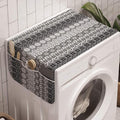 Ambesonne Nordic Washing Machine Organizer, Knitting Theme Chevron Pixel Art by Ambesonne