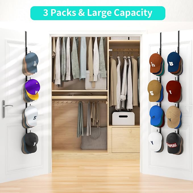 HapiRm Over Door Hat Rack - Image 2