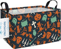 LANGYASHAN Rectangular Halloween Ghost Storage Bin Collapse Canvas Fabric by LANGYASHAN