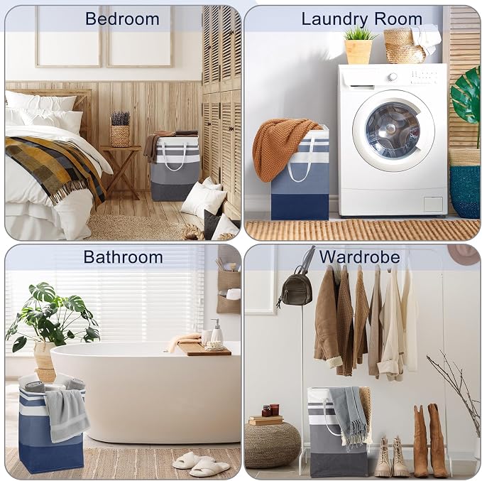 Foaincore 6 Pieces 75 L Laundry Hamper Basket Organizer Large Laundry Bag Bulk - Image 7