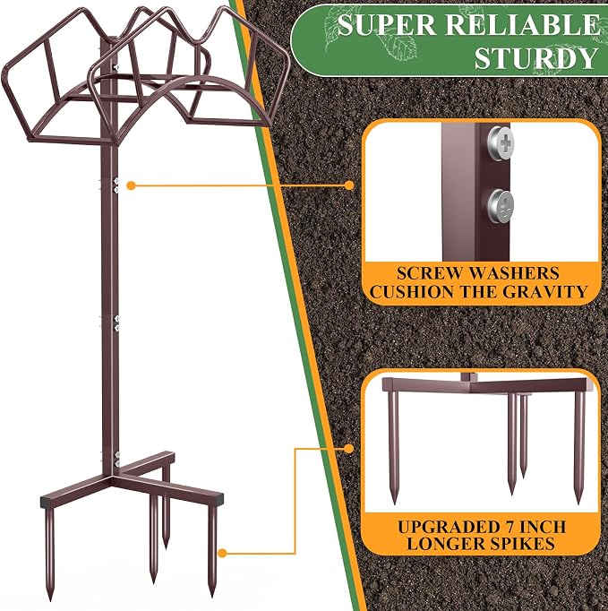 Super Stable Garden Hose Holder, Detachable Water Hose Holders, Hose Storage - Image 5
