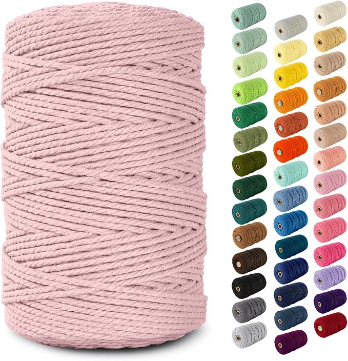 Nook Theory Macrame Cord - 3mm 220 Yards Cotton Rope by NookTheory