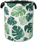 Palm Leaves Laundry Basket Collapsible Laundry Hamper Clothes Toy Storage Bin by NSMNSM