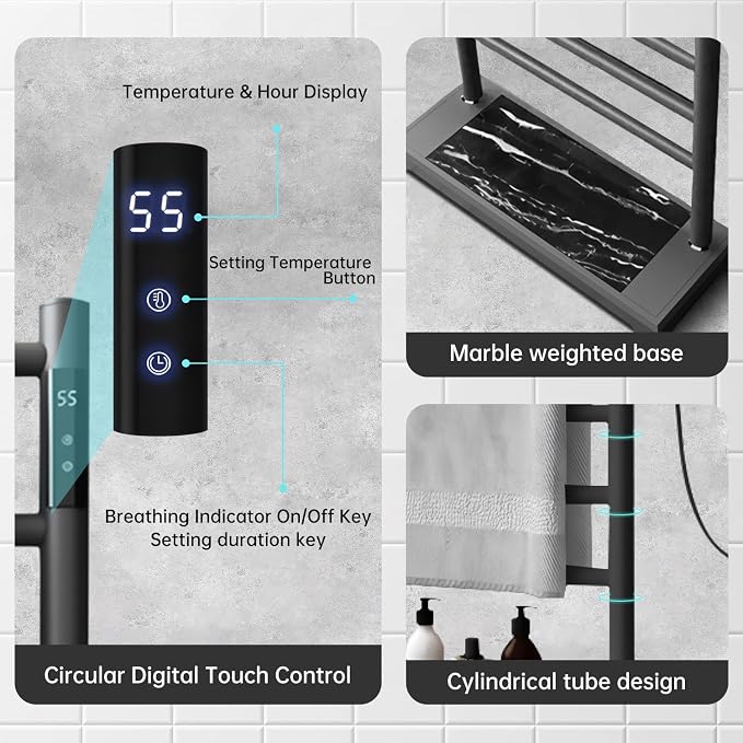Freestanding Heated Towel Rack - Image 3