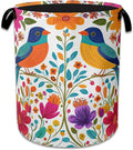Bird Flower Laundry Basket, Oxford Cloth Mexico Laundry Hamper by Unknown