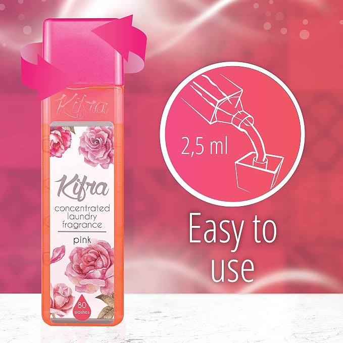 KIFRA PINK Concentrated Laundry Fragrance 6.76 Fl Oz 200ml 80 Washing Cycles - Image 6