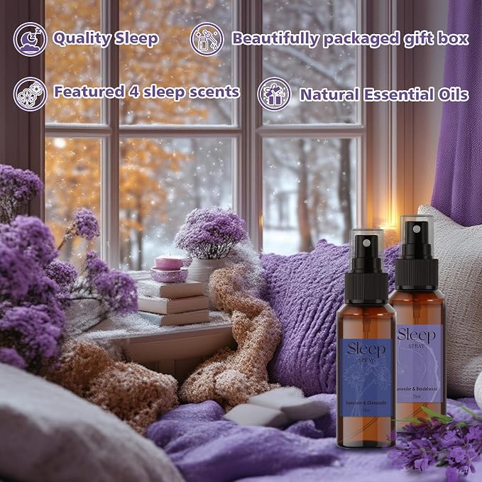 SCENTORINI Sleep Spray, 10.14 oz Calming Lavender Spray - Image 5
