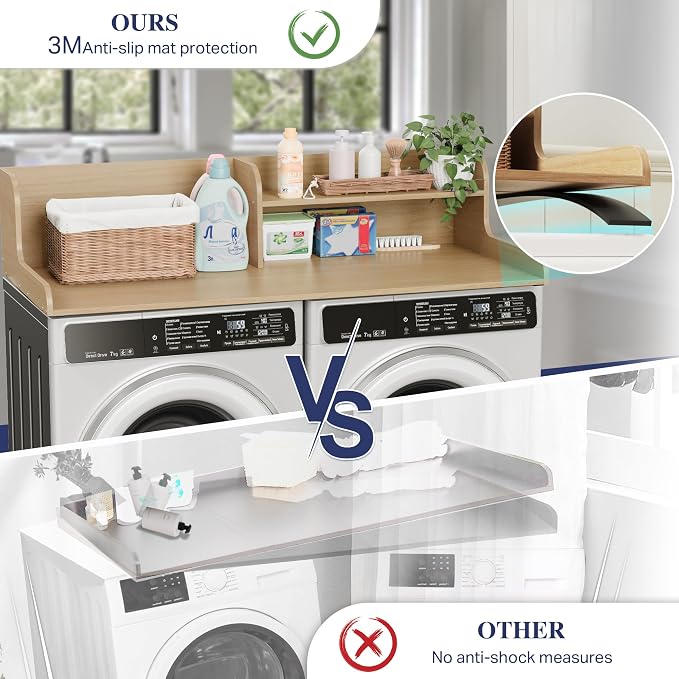 DTK Washer Dryer Wood Countertop - Image 4