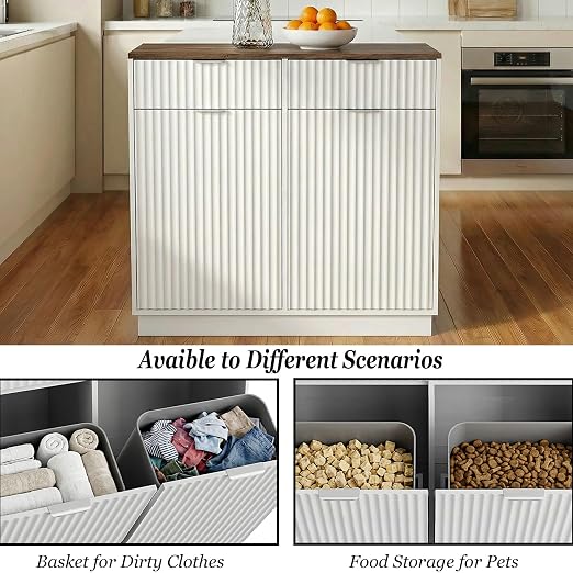 20 Gallon Double Tilt Out Trash Can Cabinet - Image 4
