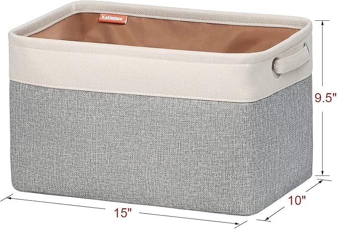 Kntiwiwo Foldable Storage Bin Collapsible Fabric Storage Basket Cube - Image 5