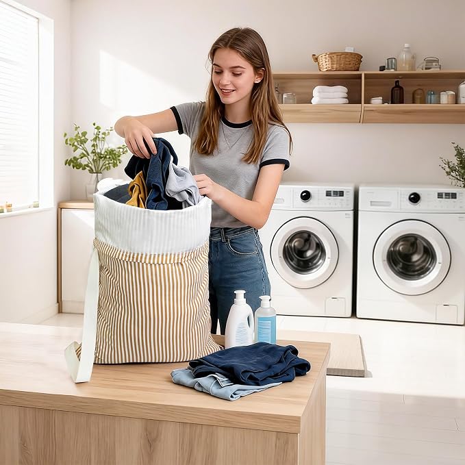 College Laundry Bag 29"×18", Waterproof Dirty Clothes Bag - Image 7