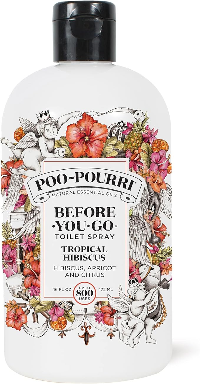 Poo-Pourri Before-You-Go Toilet Spray Refill, Tropical Hibiscus, 16 Fl Oz by %7EPourri