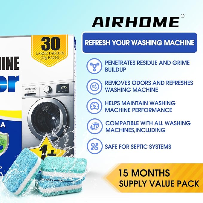 Washing Machine Cleaner & Descaler Tablets - Image 3