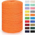 Macrame Cord 3mm x 328yd | 100% Natural Cotton Macrame Rope | 4 Strand Twisted by MacraBoho