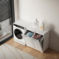 KEIKI Double Tilt Out Laundry Hamper Cabinet, by KEIKI