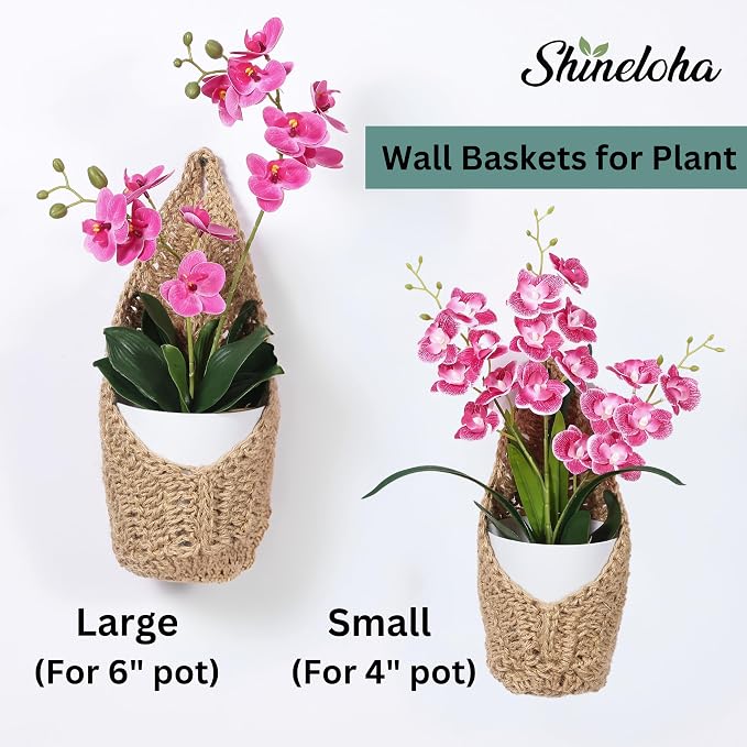 2 Pack 4 inch Hanging Orchid Basket, Hanging Orchid Planter | Macrame Wall - Image 8