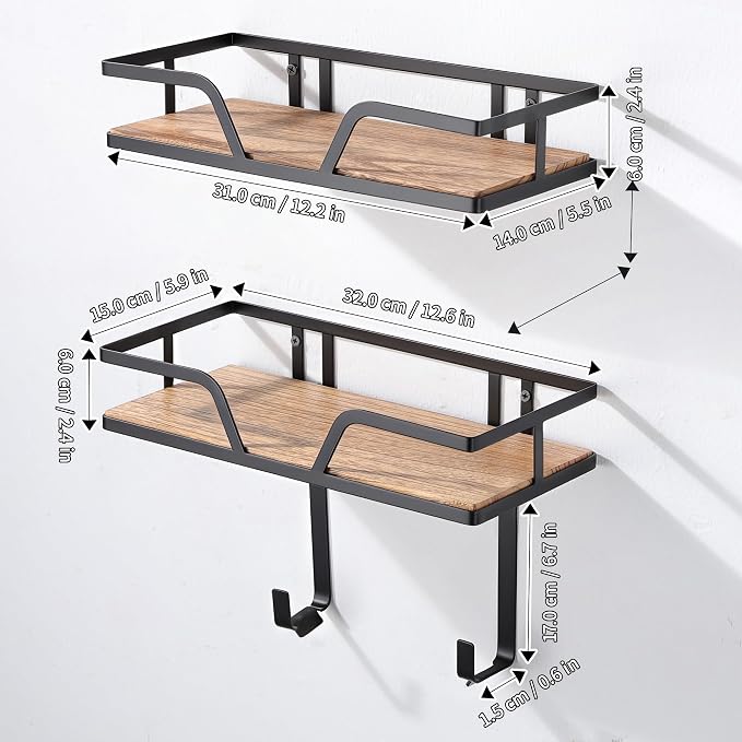 Ironing Board Hanger, 2-Layer Ironing and Iron Board Holder, Iron Board Wall - Image 2
