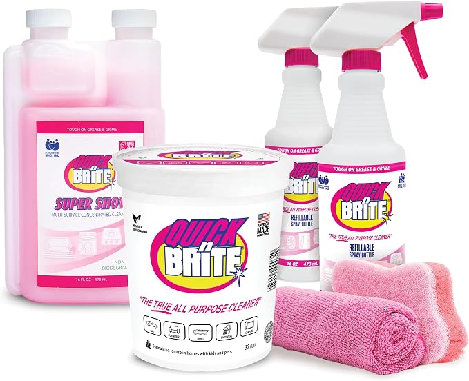 Quick 'n Brite Ultimate Cleaning Kit – Includes 32oz Paste, 16oz Super Shot by QuickNBrite