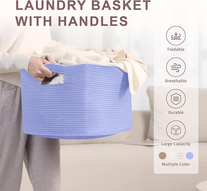 45L Small Baby Girls Laundry Basket - Image 4