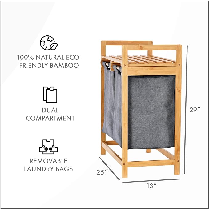 ToiletTree Products Bamboo Hamper - Image 6