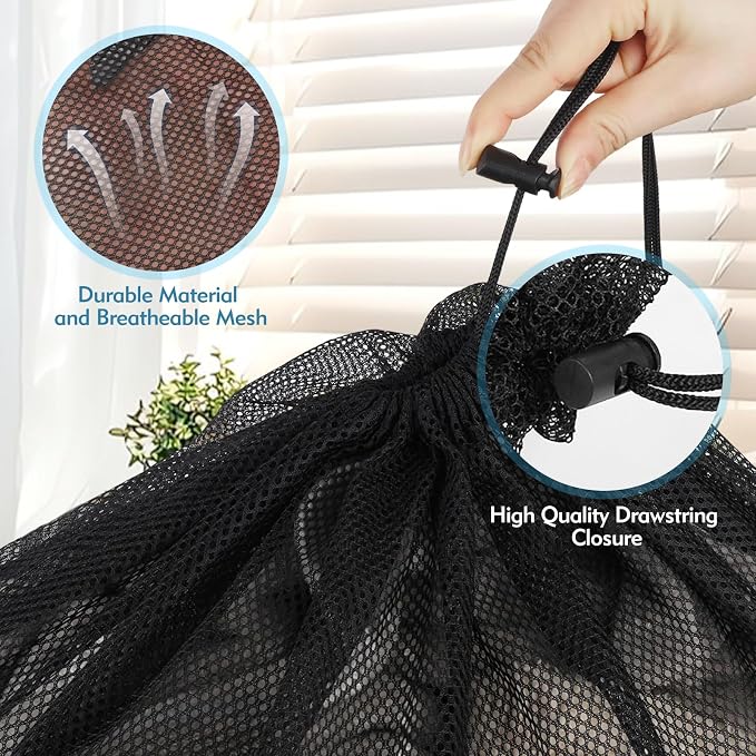 2 Pcs Mesh Laundry Bags, 24x35 Inches Large Mesh Laundry Bag - Image 4