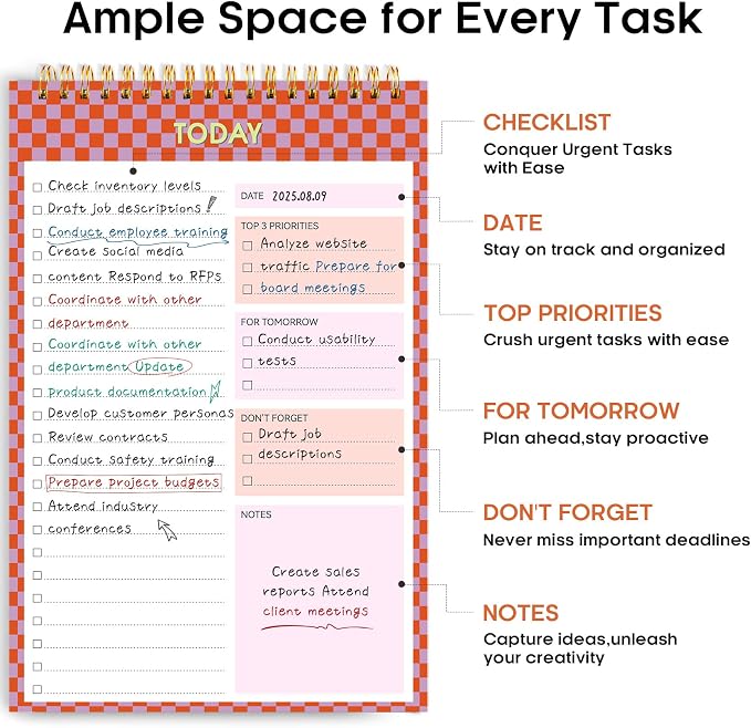 Taja To Do List Notepad - Image 2
