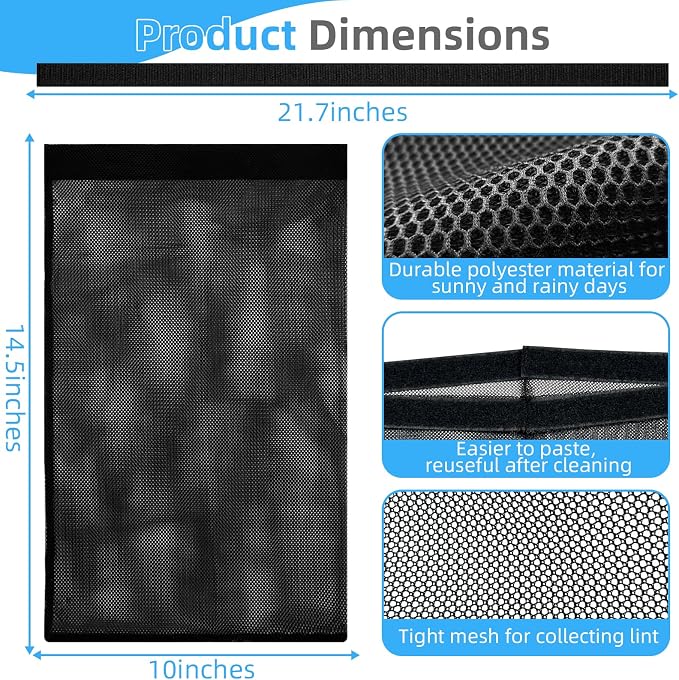 Dryer Lint Catcher 3-Pack: Reusable Outdoor Lint Trap - Image 2