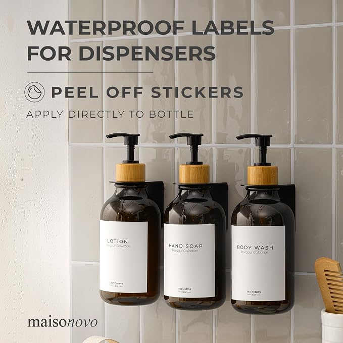 MaisoNovo Waterproof Labels for Bottles Modern Design - Image 2