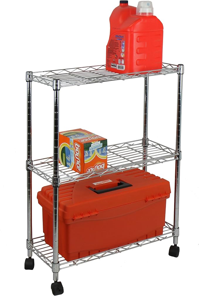 Oceanstar 3-Tier Shelving All-Purpose Utility Cart - Image 4