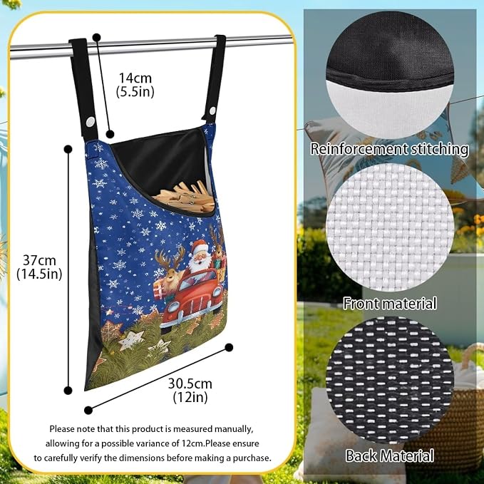 Santa Claus Clothespin Bag - Image 6